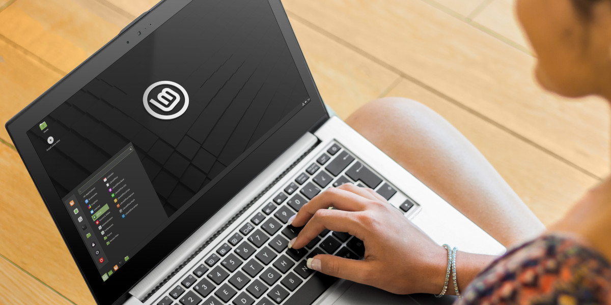 A laptop running Linux Mint