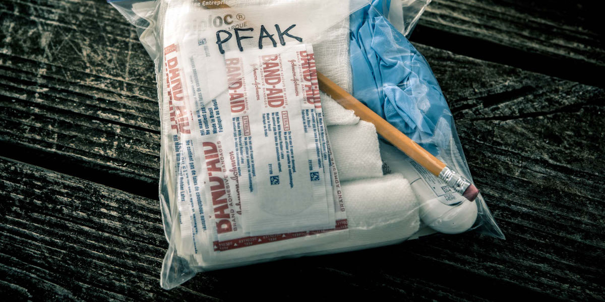 A minimalist Personal First Aid Kit